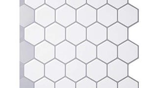Tic Tac Tiles 10" x 10" Peel and Stick Tiles in Hexa Designs...