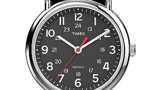 Timex Unisex T2N647 Weekender 38mm Black Nylon Slip-Thru...