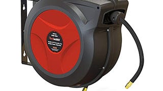 ReelWorks Air Hose Reel Retractable 3/8" Inch x 50' Foot...