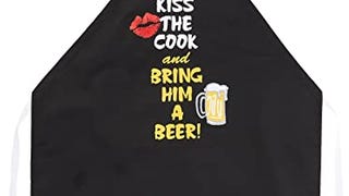 Attitude Aprons Fully Adjustable Kiss The Cook and Bring...