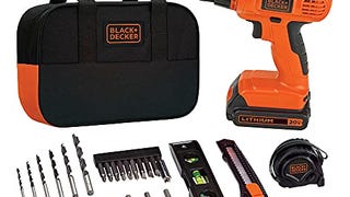 BLACK+DECKER 20V MAX Drill & Home Tool Kit, 34 Piece (BDCD120VA)...