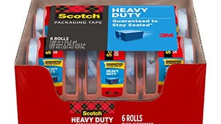 Scotch Heavy Duty Packaging Tape, 1.88" x 22.2 yd, Designed...