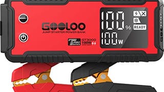 GOOLOO GT3000 Jump Starter 3000A 100W 2-Way Fast Charging,...