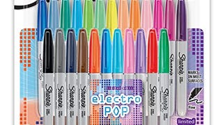SHARPIE Electro Pop Permanent Markers, Fine Point, Assorted...