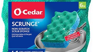 O-Cedar Scrunge Multi-Use (Pack of 6) Non-Scratch, Odor-...
