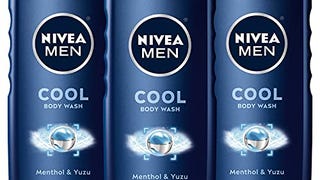 NIVEA MEN Cool Body Wash with Icy Menthol, 3 Pack of 16....