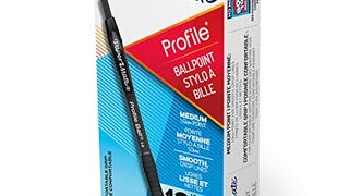 Paper Mate Ballpoint Pen, Profile Retractable Pen, Medium...