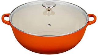 Le Creuset Enameled Cast Iron Chef's Oven with Glass Lid,...
