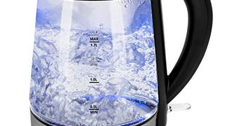 Zeppoli Electric Kettle - Glass Tea Kettle & Hot Water...