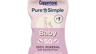Coppertone Pure and Simple Baby Sunscreen SPF 50 Lotion,...