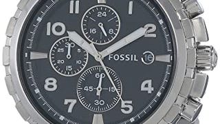 Fossil Men's Dean Quartz Stainless Chronograph Watch, Color:...