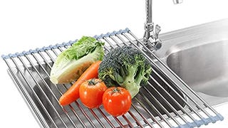 Seropy Roll Up Dish Drying Rack Over the Sink for Kitchen...