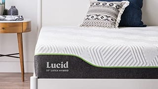 Lucid 10 Inch Latex Hybrid Mattress – Gel Memory Foam...