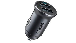 Anker Car Charger, Mini Aluminum Alloy 24W Dual USB Car...