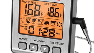 ThermoPro TP16S Digital Meat Thermometer for Cooking and...