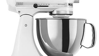 KitchenAid KSM150PSWH Artisan Series 5-Qt. Stand Mixer...