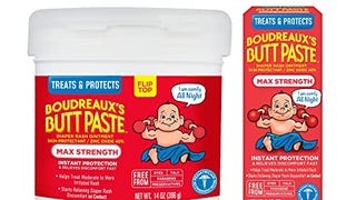 Boudreaux's Butt Paste Maximum Strength Diaper Rash Cream,...