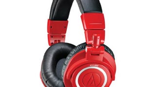Audio-Technica ATHM50RD Professional Studio Monitor Headphones,...
