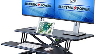 G Pack Pro Standing Desk Converter - Electric Height Adjustable...