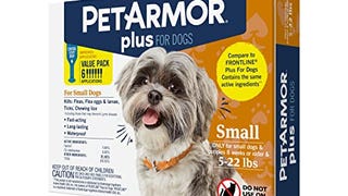 PetArmor Plus for Dogs Flea and Tick Prevention for Dogs,...