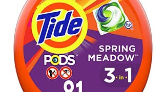 Tide PODS Liquid Laundry Detergent Pacs, Spring Meadow,...