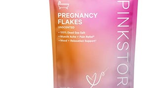 Pink Stork Pregnancy Flakes: Unscented Magnesium Bath Salts,...