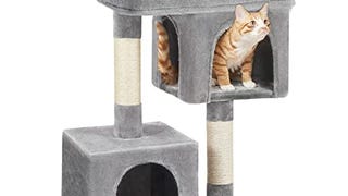 Feandrea Cat Tree, 33.1-Inch Cat Tower, L, Cat Condo for...