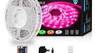 DAYBETTER Led Strip Lights 16.4ft W/ Remote Controller...