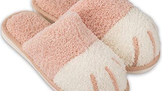 Jugaogao House Slippers for Women, Cute Cat Paw Fluffy...