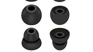 JNSA 8pcs Black Replacement Silicone Ear Tips Ear Buds...