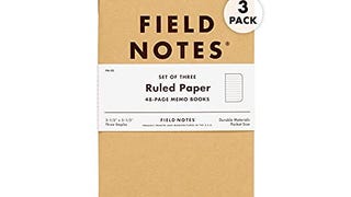 Field Notes: Original Kraft 3-Pack - Ruled Paper - 48 Pages...