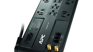APC Surge Protector with Telephone, DSL and Coaxial Protection,...