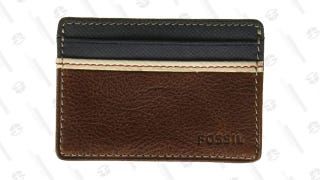 Fossil Leather Minimalist Front Pocket Wallet