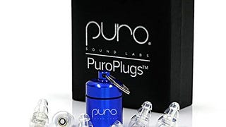 Puro Sound Labs PuroPlugs Noise-Isolating Earplugs (Clear)...