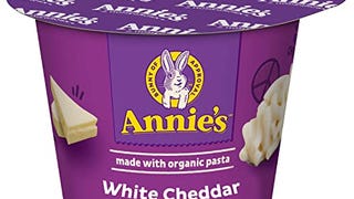 Annie's White Cheddar Macaroni & Cheese, Microwavable Cup,...