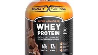 Body Fortress Whey Protein Powder, 60g Protein and 12g...