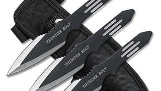 Perfect Point Throwing Knives – Set of 3 – Black/Satin...