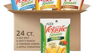 Sensible Portions Veggie Straws, Snack Size Variety Pack,...