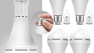 Neporal Emergency Rechargeable Light Bulbs LED 15W 80W...