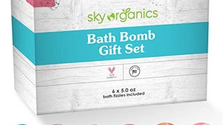 Sky Organics Bath Bomb Gift Set for Body to Soak, Nourish...