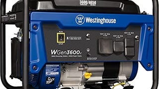 Westinghouse WGen3600v Portable Generator 3600 Rated and...