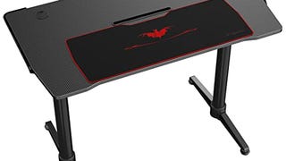 EUREKA ERGONOMIC 43 Inch Curved Gaming Desk with Phone...