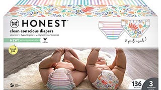 The Honest Company Clean Conscious Diapers, Rainbow Stripes...