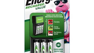 Energizer Rechargeable AA and AAA Battery Charger with...