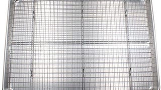 Checkered Chef Baking Sheet with Wire Rack Set 13" x 18"...