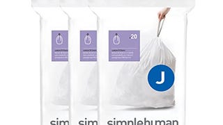 simplehuman Code J Custom Fit Drawstring Trash Bags in...