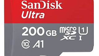 SanDisk 200GB Ultra microSDXC UHS-I Memory Card with Adapter...