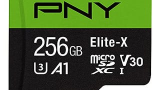 PNY 256GB Elite-X Class 10 U3 V30 microSDXC Flash Memory...