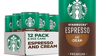 Starbucks Ready to Drink Coffee, Espresso & Cream, 6.5oz...