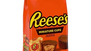 REESE'S Miniatures Milk Chocolate Peanut Butter Cups Candy,...